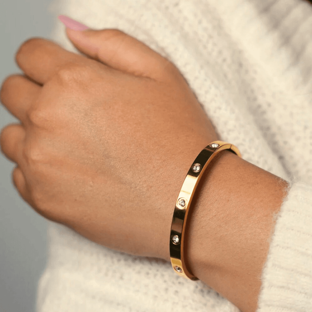 Bracelete Louise Banhado a Ouro 18K