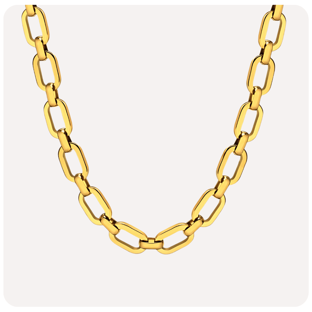Corrente Elysian Banhada a Ouro