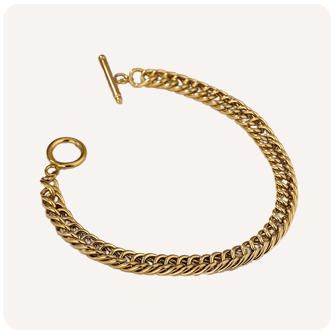 Pulseira de Corrente Donna Banhada a Ouro 18K