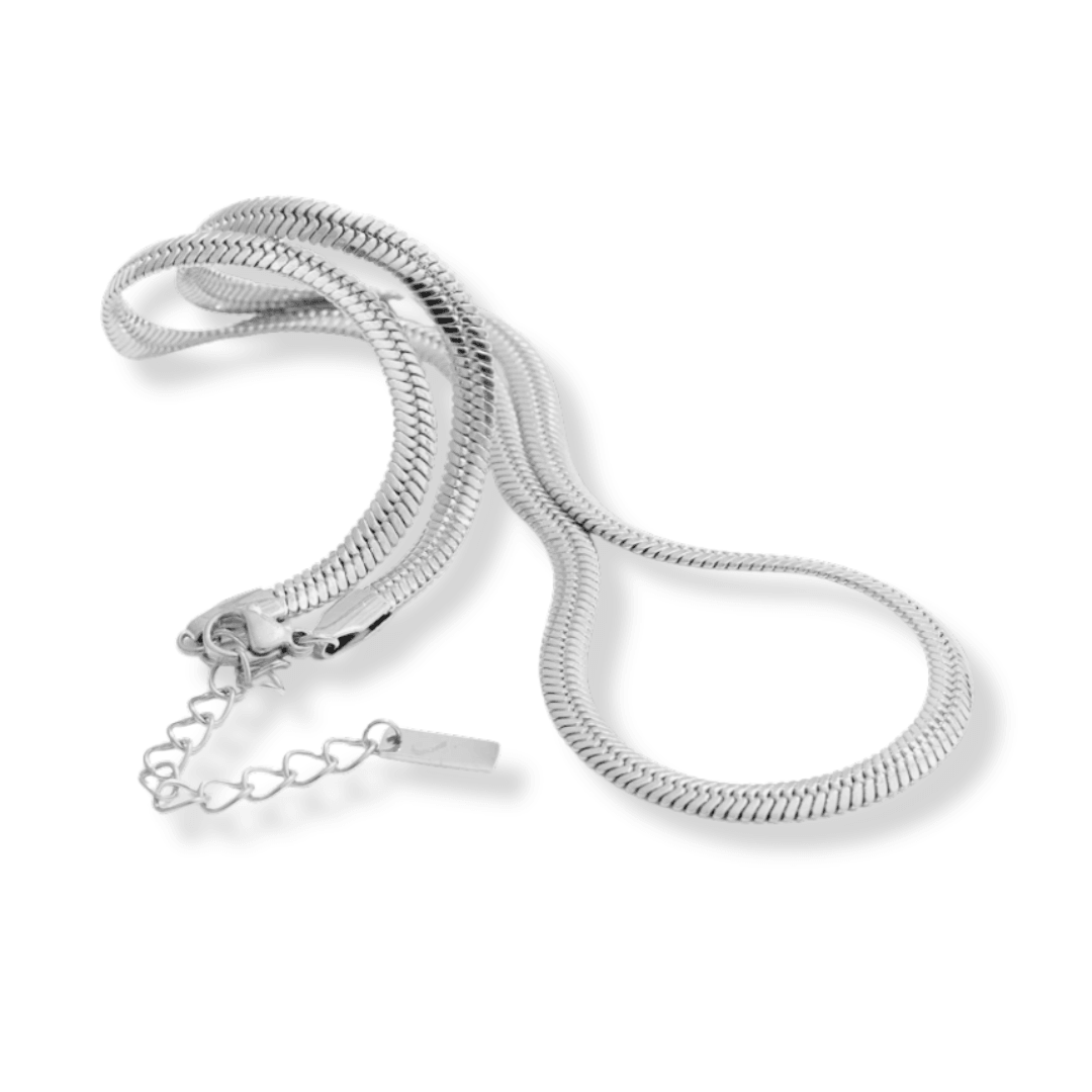 Colar Snake Banhado a Prata 925