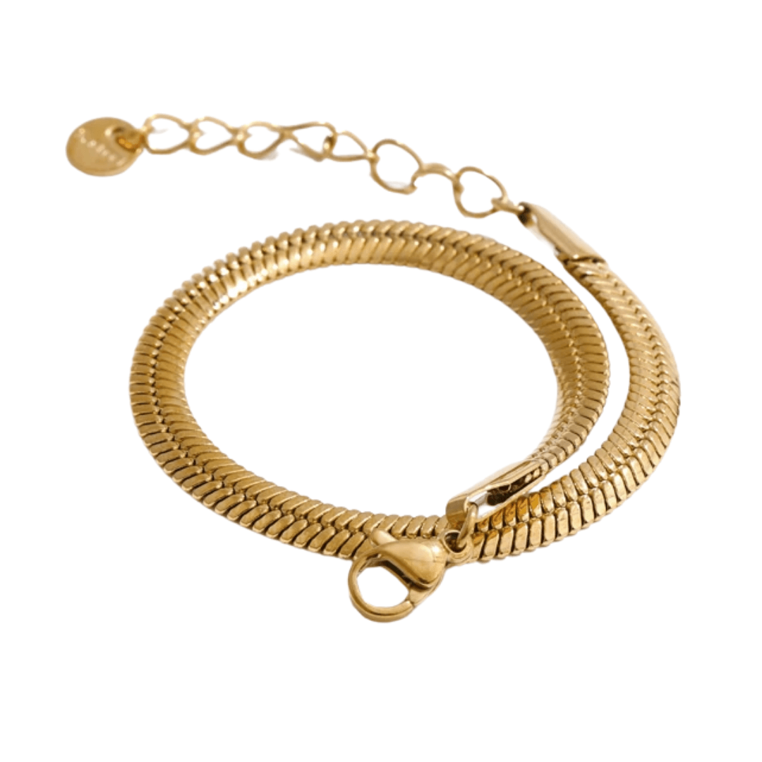 Pulseira Snake Banhada a Ouro 18K