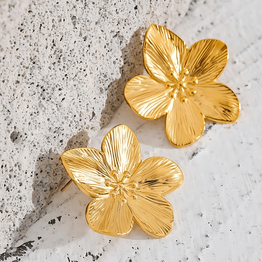 Brinco Jasmim Banhado a Ouro 18K
