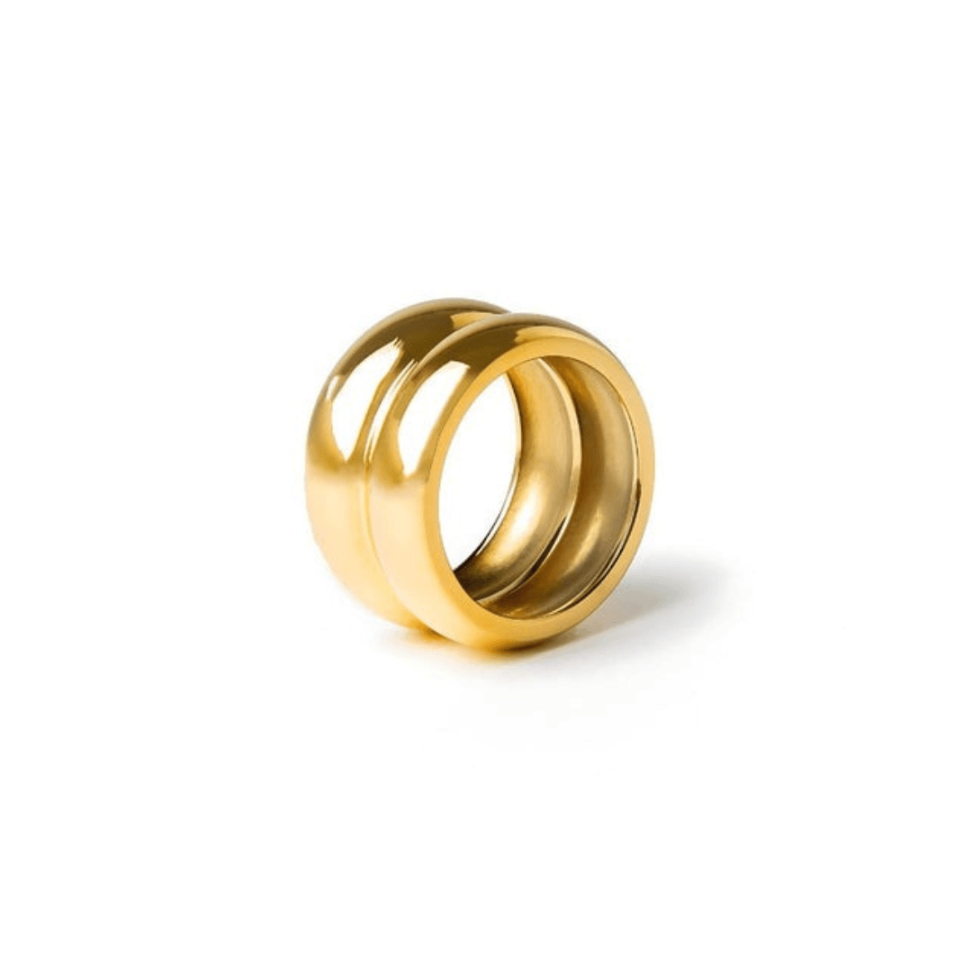 Anel Mary Banhado a Ouro 18K