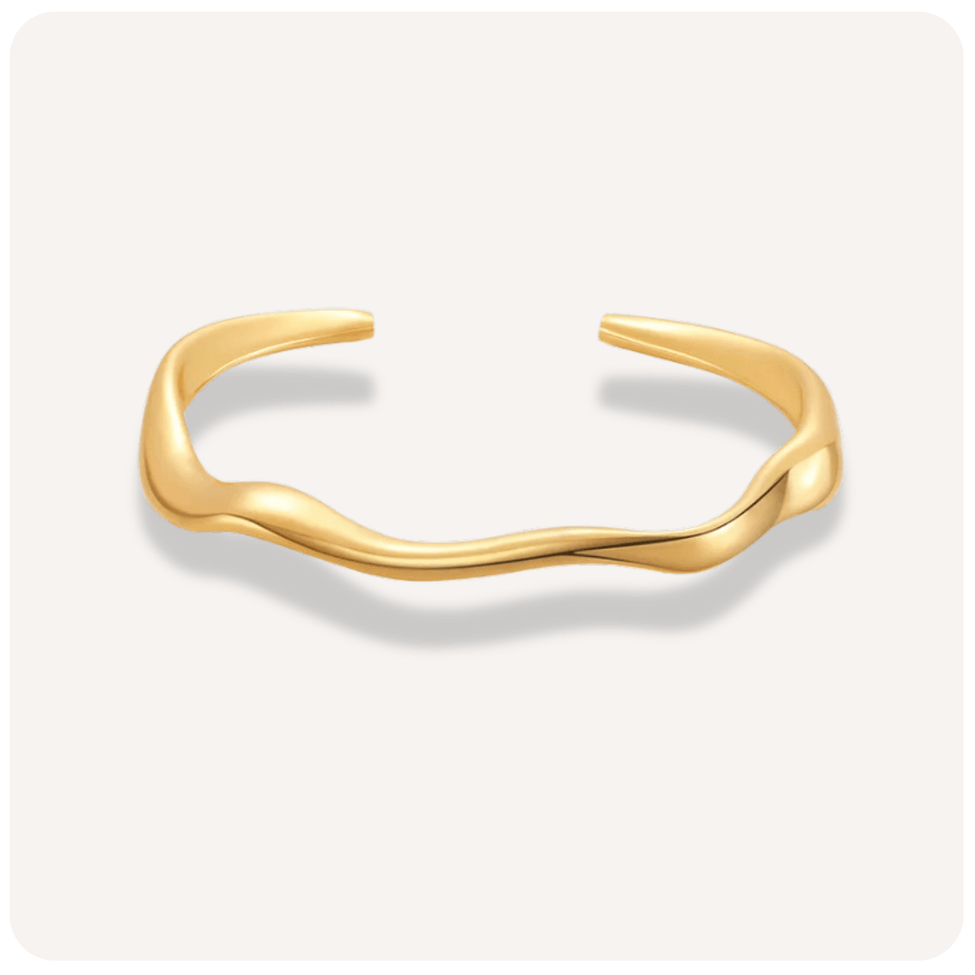 Bracelete Irregularly Banhada a Ouro 18K