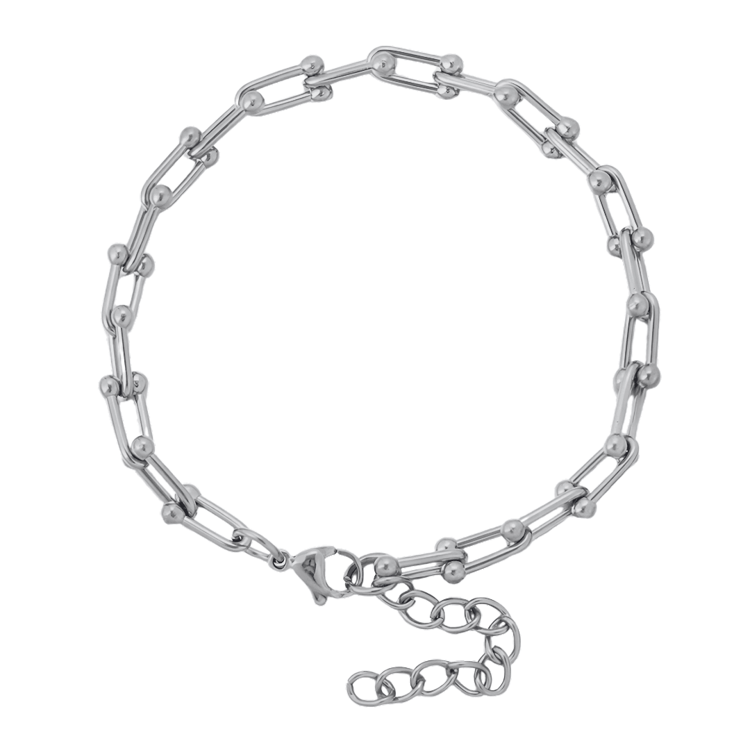 Pulseira de Elos Banhada a Prata 925