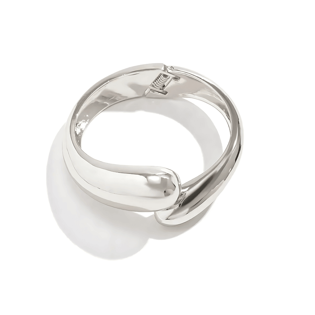 Bracelete Gota D'água Banhado a Prata 925