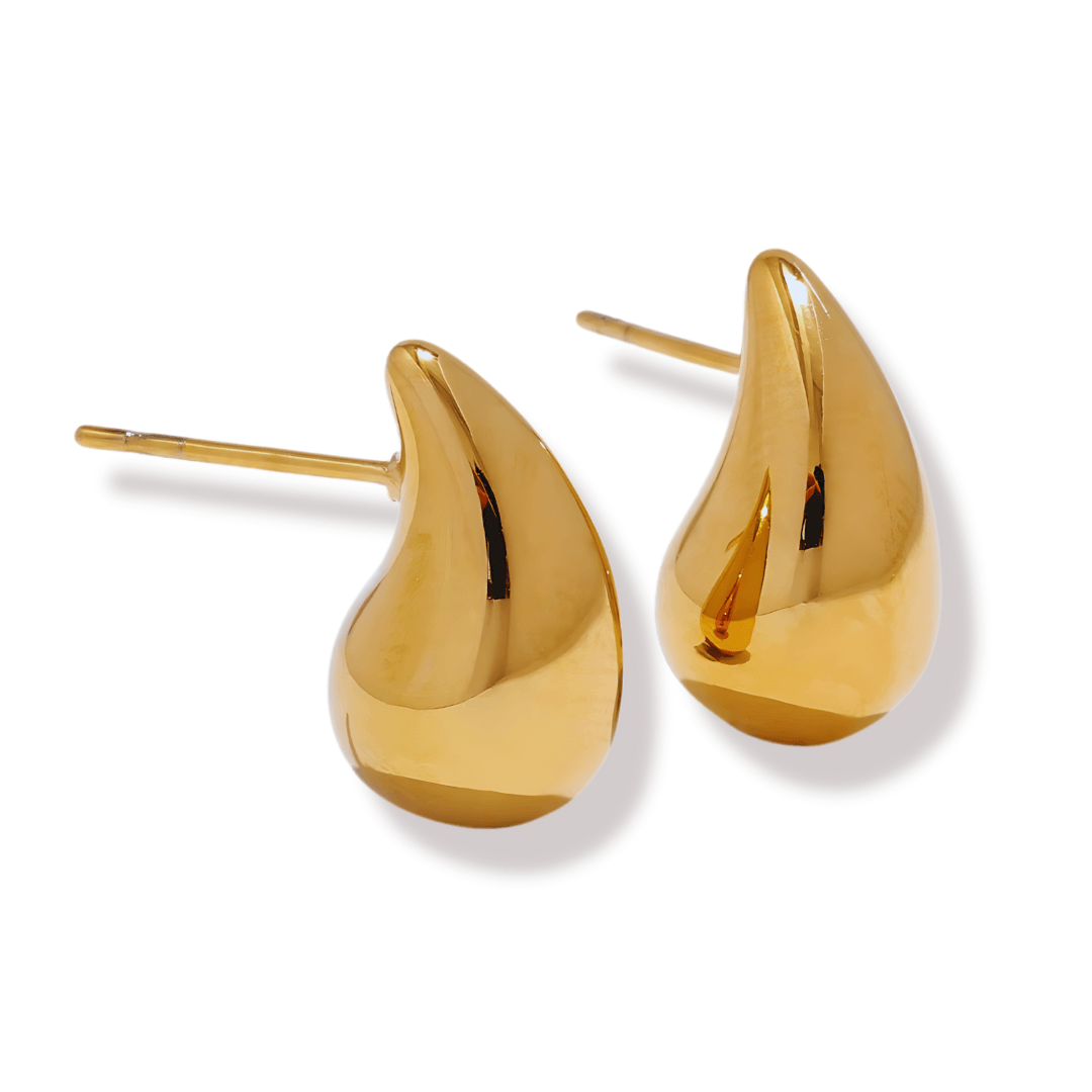 Brinco Gota Banhado a Ouro 18K | Pequeno