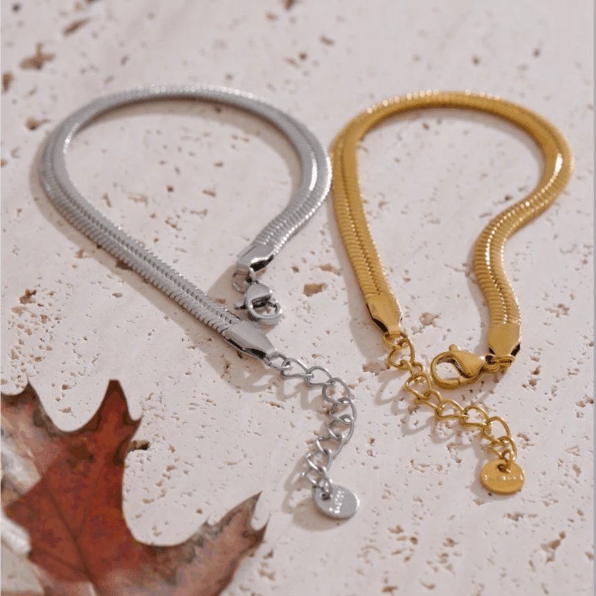 Pulseira Snake Banhada a Ouro 18K