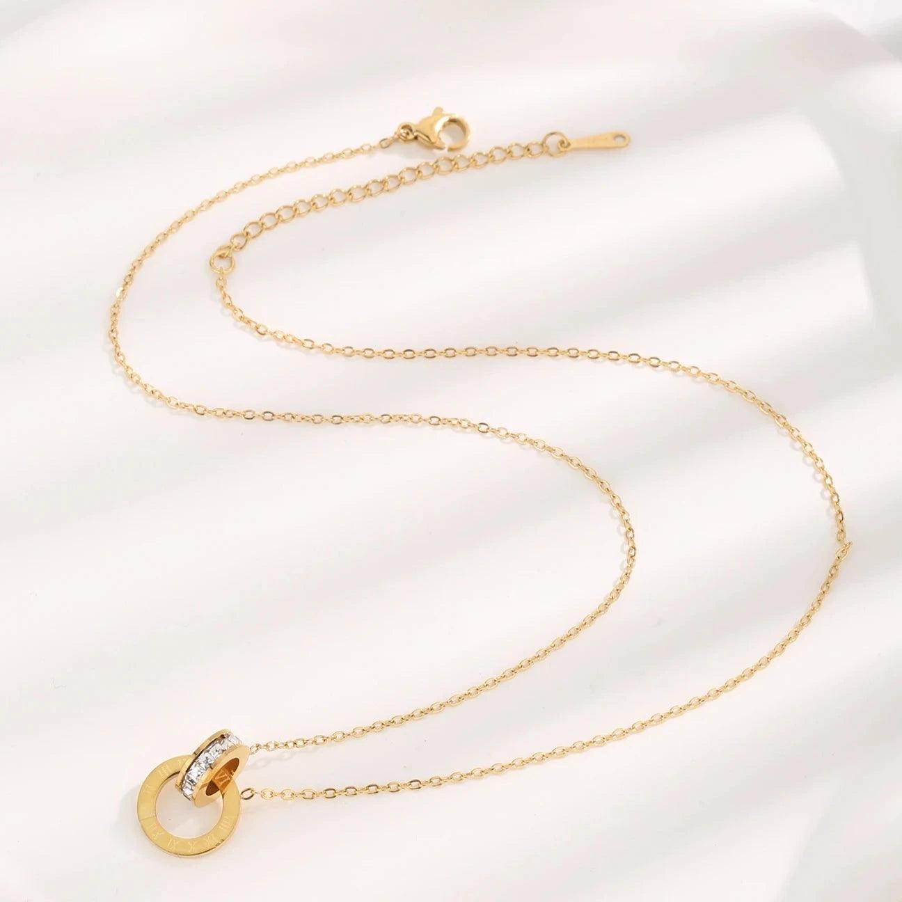 Colar Roman Banhado a Ouro 18K