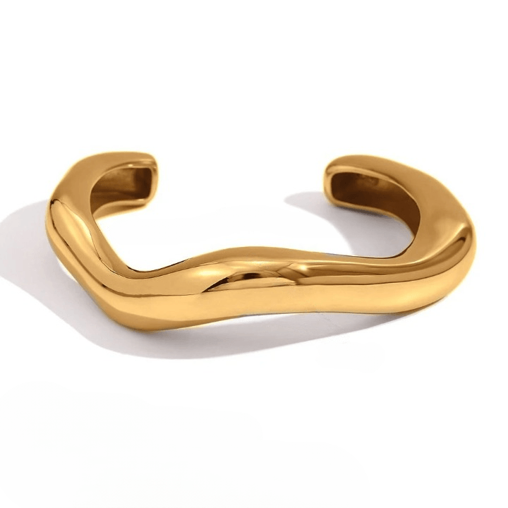 Bracelete Shapeless Banhado a Ouro 18K