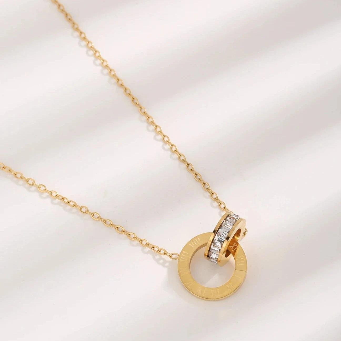 Colar Roman Banhado a Ouro 18K