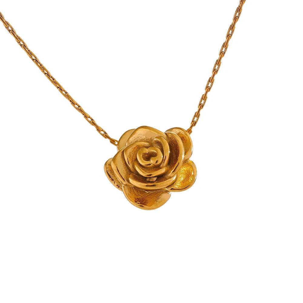 Colar Flower Banhado a Ouro 18K