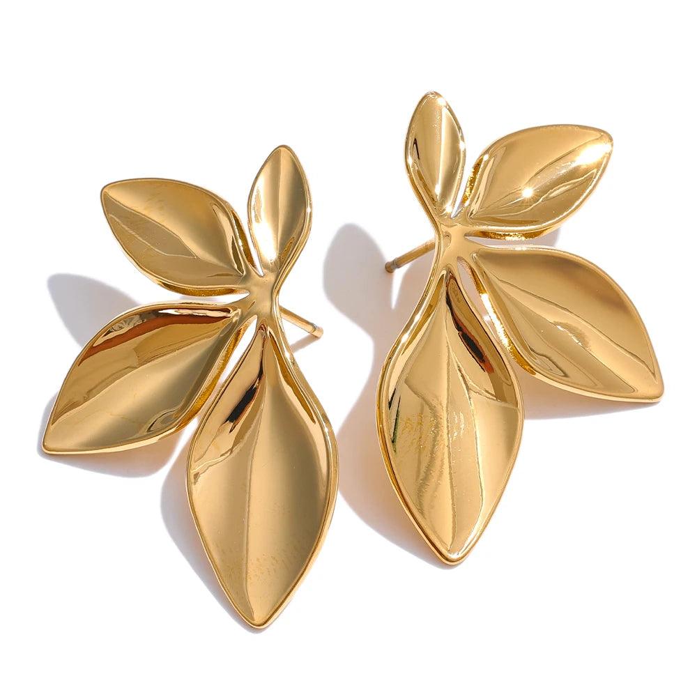 Brinco Daisy Banhado a Ouro 18K