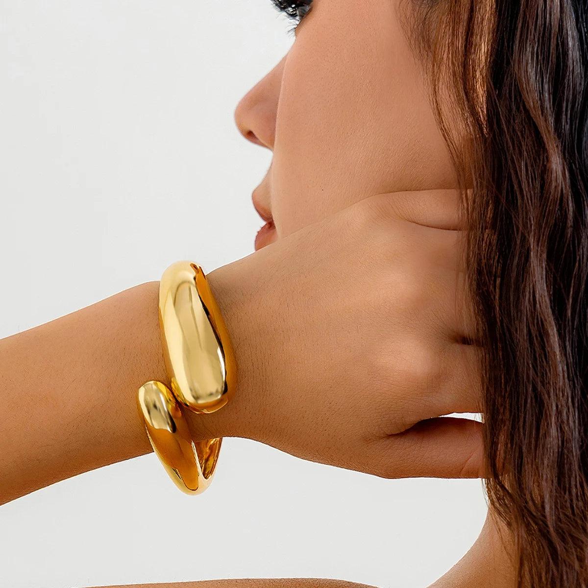 Bracelete, Bracelete Gota, Bracelete Dourado, Bracelete de Ouro, Pulseira Bracelete, Bracelete Pandora, Bracelete Dourado Feminino, Bracelete Feminino Dourado
