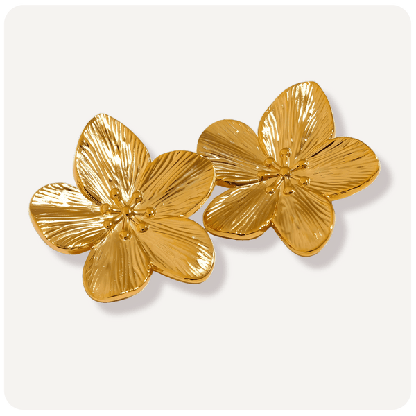 Brinco Jasmim Banhado a Ouro 18K