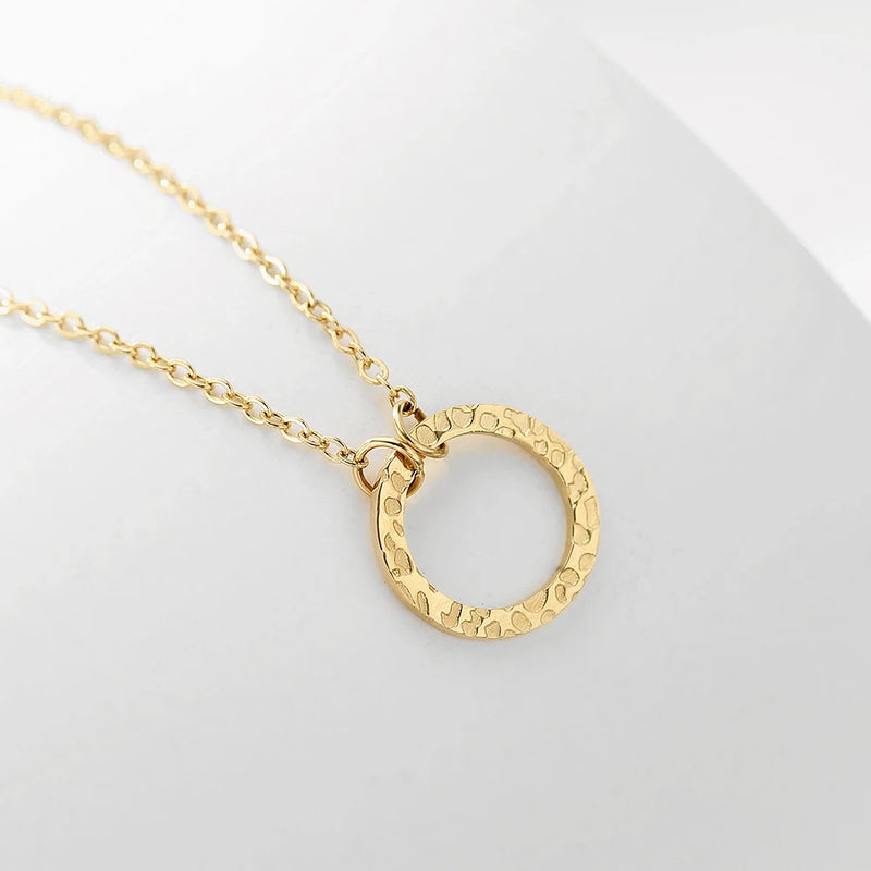 Colar Circle Banhado a Ouro 18K