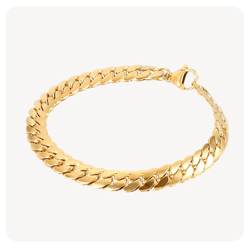 Pulseira Escamas Minimalistas Banhada a Ouro 18K - Armadara