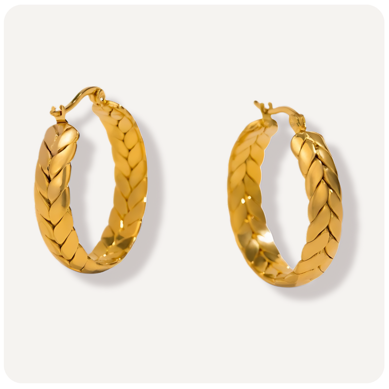 Brinco de Argola Eloyse Banhado a Ouro 18K