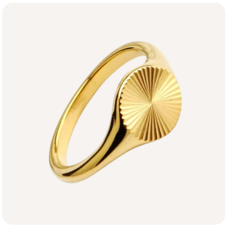 Anel Minimalista Circular Grace Banhado a Ouro 18K