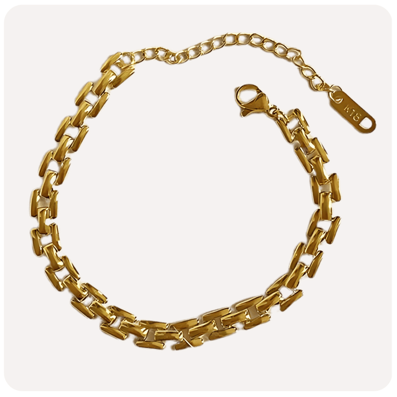 Pulseira Band Chain Banhado a Ouro 18K