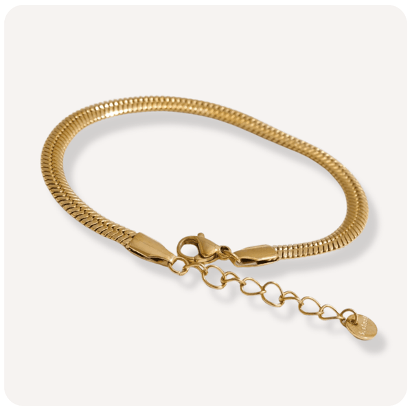 Pulseira Snake Banhada a Ouro 18K