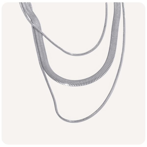 Mix de Colares Serena Banhados a Prata 925