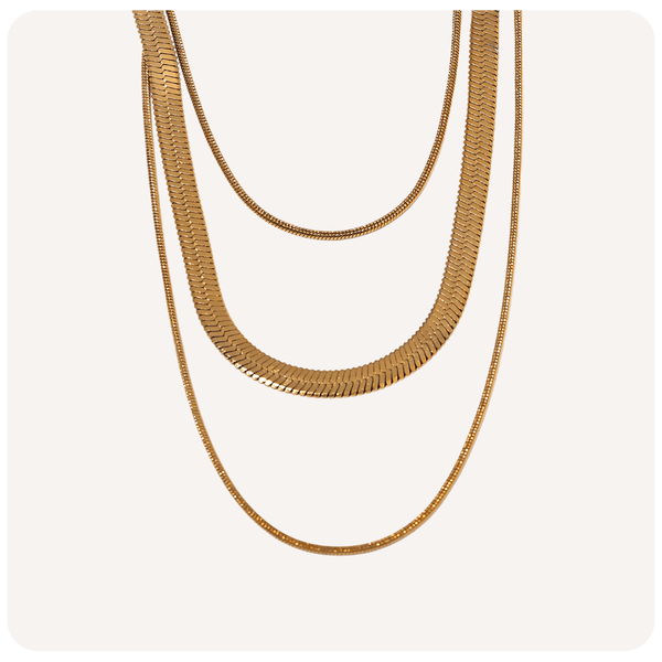 Mix de Colares Serena Banhados a Ouro 18K