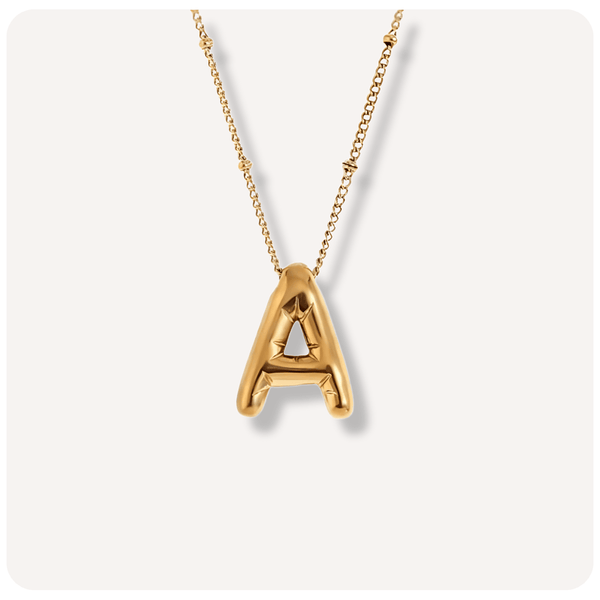 Colar Alphabeto Banhado a Ouro