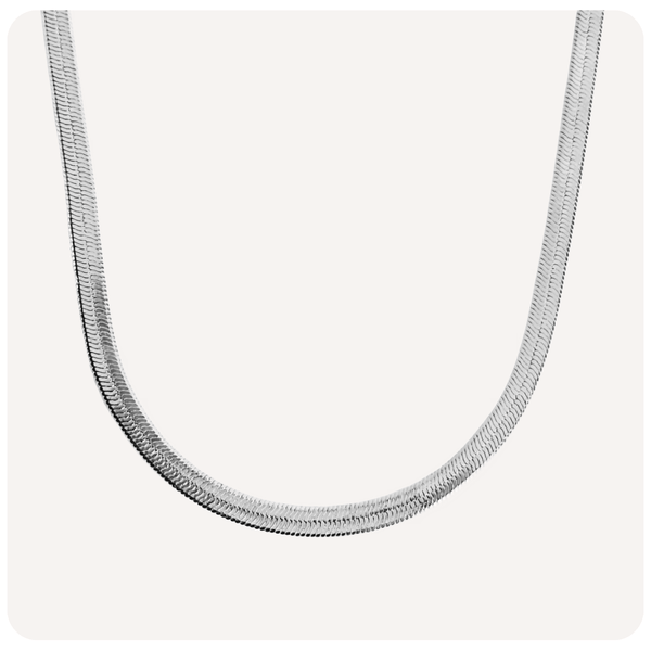 Colar Snake Banhado a Prata 925