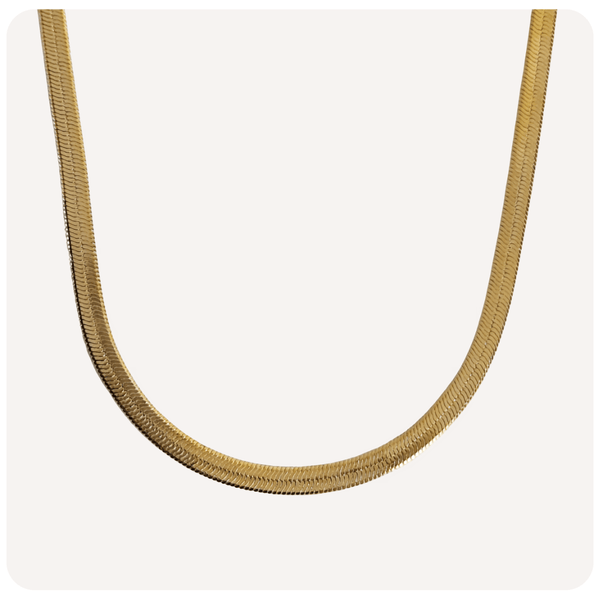 Colar Snake Banhado a Ouro 18K