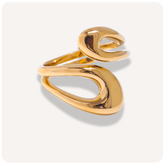 Anel Enlace Banhado a Ouro 18K