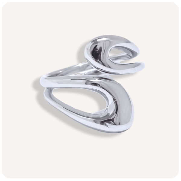 Anel Enlace Banhado a Prata 925