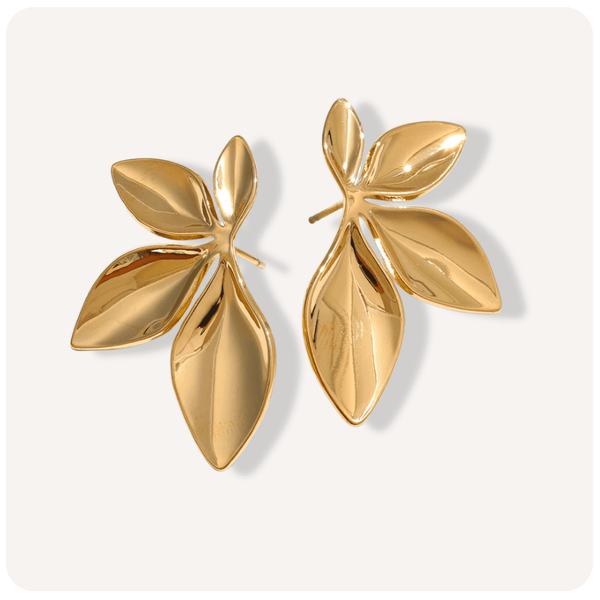 Brinco Daisy Banhado a Ouro 18K