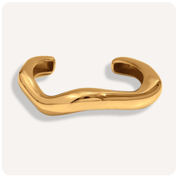 Bracelete Shapeless Banhado a Ouro 18K