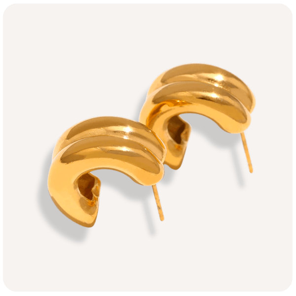 Brinco Mary Banhado a Ouro 18K