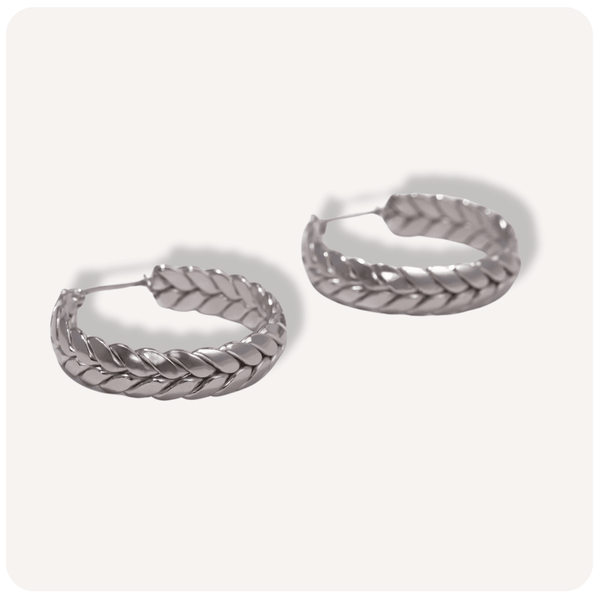 Brinco de Argola Eloyse Banhado a Prata 925