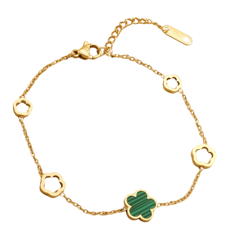 Pulseira Cinque Foglie Banhada a Ouro 18K