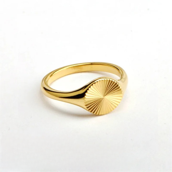 Anel Minimalista Circular Grace Banhado a Ouro 18K